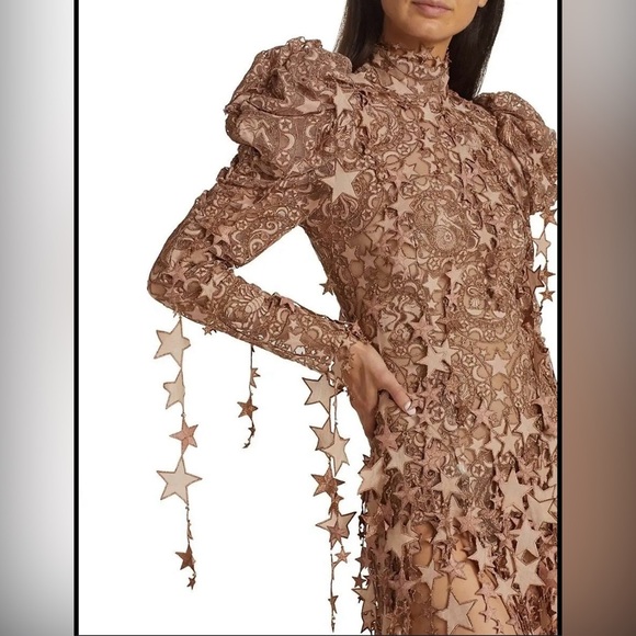 NWOT Zimmermann Celestial Zodiac Mini Lipstick Star Pink Dress Size OP/ XXS - Picture 5 of 12